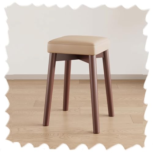 Taburetes de bar de madera de nogal caqui