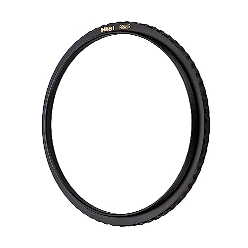 NiSi - Brass Pro 77mm to 82mm Step-Up Ring - Threaded Stepping Adapter Ring, 77mm Male Lens Attachment 82mm Female Filter and Accessory Thread - Matte Black Finish to Prevent Reflections, Brass Alloy
