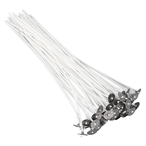 Kit de Mechas para Velas 20 cm 50 Piezas Preencoladas con Metal