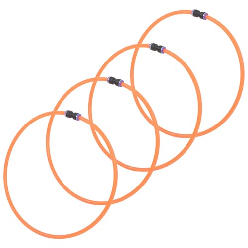 ibasenice 4pcs Goat Collars for Sheep Cattle Horse Adjustable Neck Tube Comfort Safety No Bell