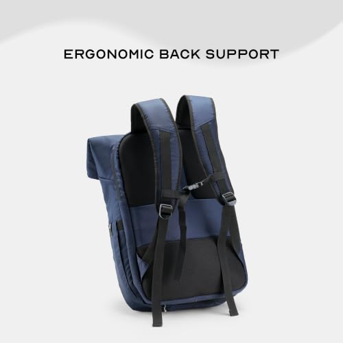 Image of Assembly Oblique Laptop Backpack for Men Women 15.6 Inch Office Travel Bag Rain Cover Dog Hook Passport Pocket