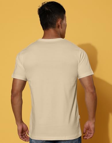 Image of Veirdo Men's T-Shirt Regular Fit Round Neck Pure Cotton Half Sleeve Graphics Printed T-Shirt Different Size Range S to 2XL