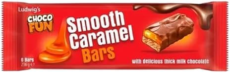 Schogetten Choco Fun Smooth Caramel Bars 36 g, 6-Pack