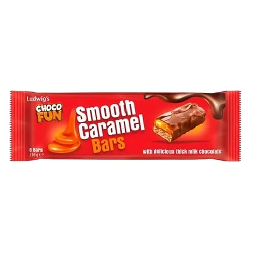 Schogetten Choco Fun Smooth Caramel Bars 36 g, 6-Pack