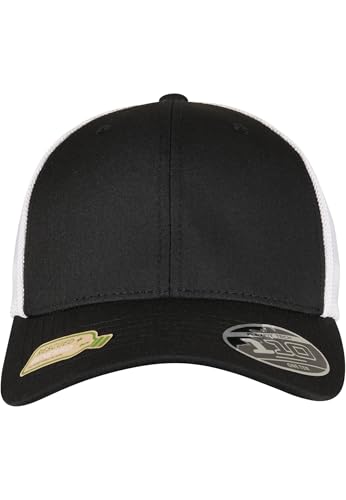 Casquette Flexfit 110 Recycled bicolore ajustable et respirante en fibres recyclées de haute qualité