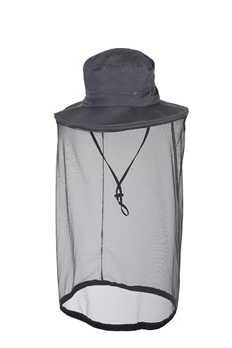 Lifesystems Expedition Mosquito Boonie Net Hat with Zip-Off Mesh Net Black