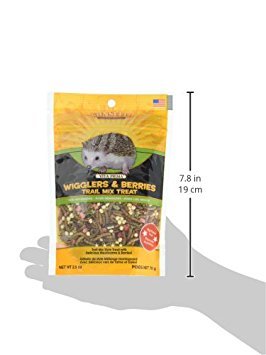 Sunseed Vita Prima Wigglers & Berries Hedgehog Treat - Mealworms for Hedgehogs - Small Animal Trail Mix Snack - Thumbnail 2