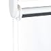 Relaxdays, Semitransparente, 100x240 cm Cortina de Ducha Square, A Cuadros, Soporte de...