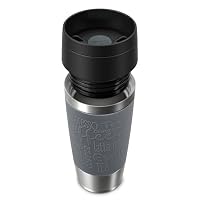 Emsa N20205 Travel Mug Classic Isolierbecher 0,36 Liter | neuer Komfort-Schraubverschluss | Edelstahl | 4h heiß und 8h kalt | 100% dicht | spülmaschinenfest | 360°-Trinköffnung | Dunkelgrau – Ansicht 8