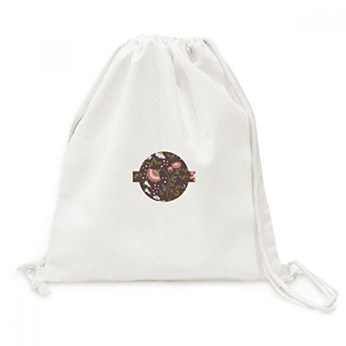 Sac de voyage en toile marron à cordon pour vos randonnées et sorties