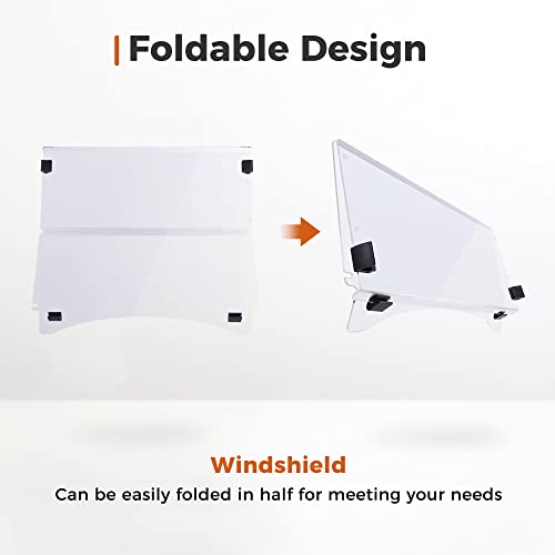 Aw Fold Down Golf Cart Windshield Impact Resistant Acrylic Split Windshield Compatible With Club Car Precedent Compatibl #TOP2