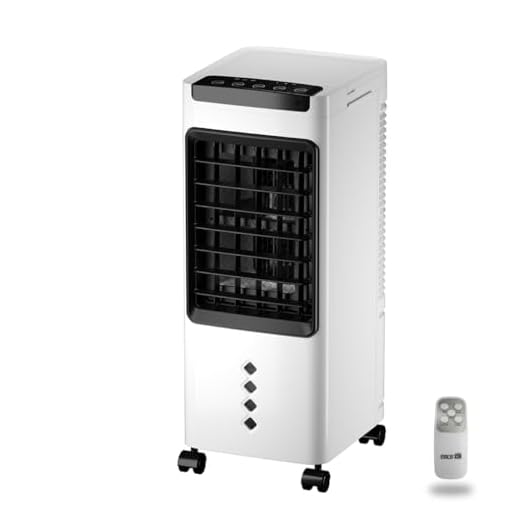 STARLYF Enfriador de Aire Portátil Cold Air, 3 en 1 - Refrigera, humidifica y purifica, Climatizador Evaporativo, Bajo Consumo 60W, Humidificador portátil, Temporizador, Control Remoto, 3 Velocidades