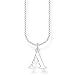 Produktbild Thomas Sabo Damen Halskette Buchstabe A silber 925 Sterlingsilber, 38-45 cm Länge