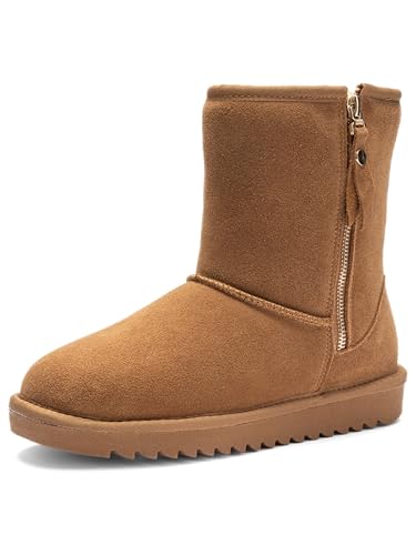 Bottes Alaska ARA femme en cuir suédé marron pour un style hivernal élégant