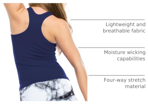 Image of Kurve Premium Girls Seamless Supersoft Wide Strap Comfortable Racerback Tank (Made with Love in The USA)