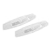 uxcell 2pcs White Plastic Clip-on Reflective Warning Reflector for Bike Bicycle