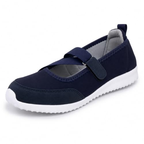Image of TRASE Lightweight Ballet Flats Bellies for Women, Everyday Velcro Style and Comfort, Women Office Footwear, Shoes for Woman, Ballerina for Ladies and Girls