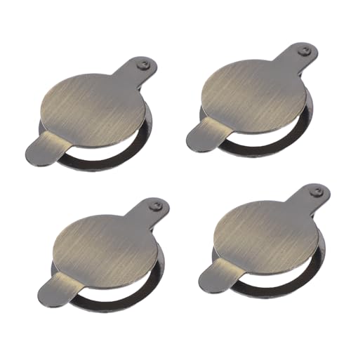 ARTIBETTER 4pcs Protector de Mirilla de Cobre para Privacidad Cubierta para Visor de Puerta Fácil de Instalar miniatura 1