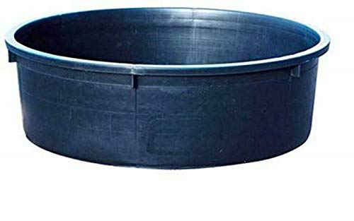 EuroStore07 MASTELLO MASTELLONE LT 130 TONDO PER PIANTE VIVAI COLORE NERO - lt.130 ø cm.80x34h.