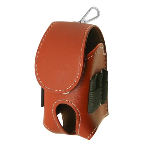 Golf Ball Holder for Bag Leather Ball And Tee Holder Golf Ball Bag Pouch with Hook And Belt Easy Access Golf Pouch Small Portable Waist Golf Tee Bag, Golf Ball Bag for Men Women Golfers Outoor Travel