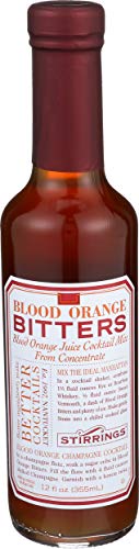 Stirrings Blood Orange Cocktail Bitters, 12 Ounce Bottle