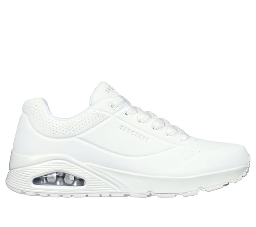 Skechers Men's Uno-Stand on Air Sneaker, White/White, 8 Wide β image 4