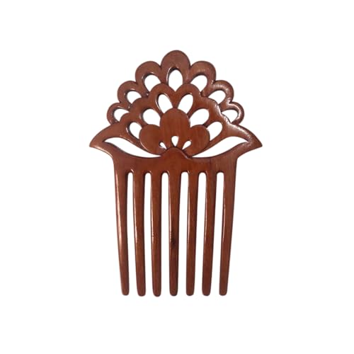 Marycrafts Lotus Flower Wooden 7 Prongs Hair Fork, Hair Side Comb, Hair Pin, Hair Accessories image 3