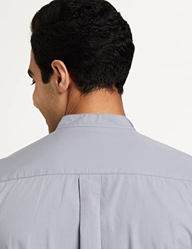 Image of Amazon Brand - Symbol Men's Cotton Shirt | Chinese Collar | Casual | Plain | Full Sleeve | Summer - Regular Fit (Available in Plus Sizes)
