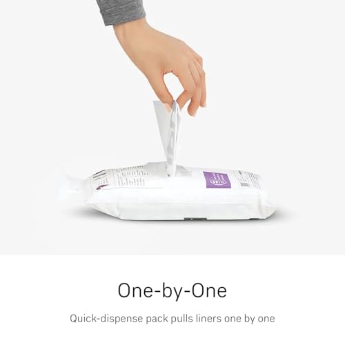 Image of simplehuman Code N 200 Count, Dispenser Pack Custom Fit Liners, Drawstring Trash Bags, 45-50 Liter / 11.9-13.2 Gallon, White