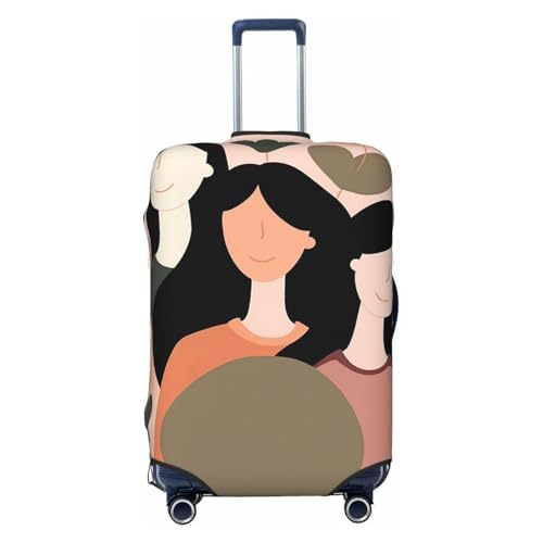 Travel Luggage Cover Happy women's day Suitcase Protector Elastic Washable Stretch Suitcase Protector Anti-Scratch Travel Suitcase Cover Fit 18-32 Inch Luggage