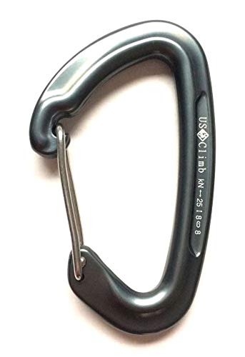 Mosquetão Alumínio sem trava USClimb aramido CE EN 25KN