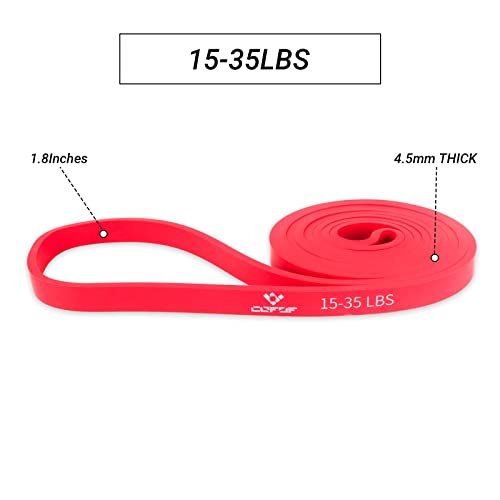 Pull Up Assistance Resistance Bands, Upgrade Exercise Bands For Working Out, Pull Up Assist Workout Bands Best For Powerlifting, Gyms, Mobility Home Fitness(Red) #TOP1