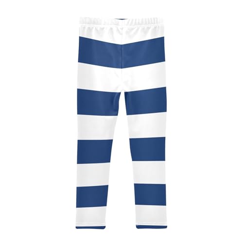 Bolaz Toddler Girls Leggings Printed Yoga Pants Leggings Blue Stripes for Kids2