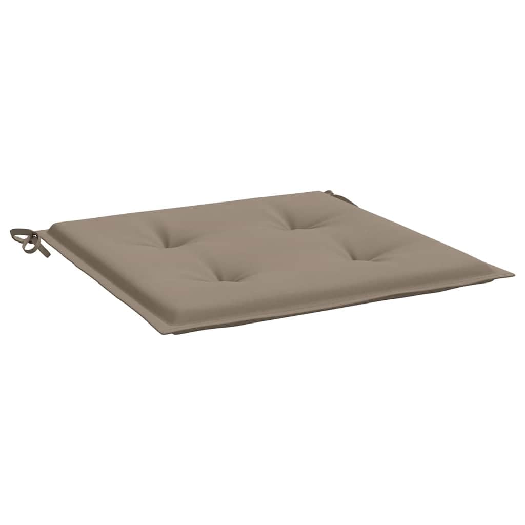 Gartenstuhl-Kissen 2 Stk. Taupe 40x40x3 cm Stoff