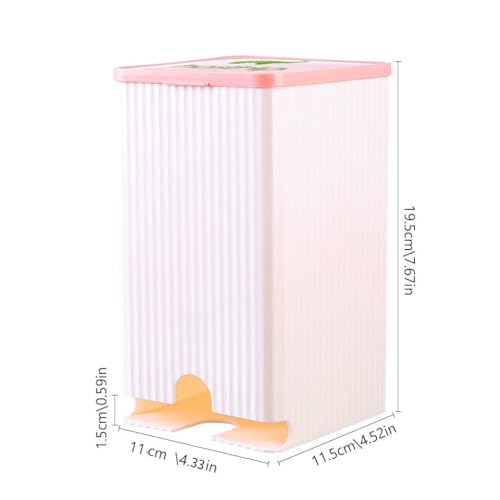 Image of HASTHIP Sanitary Pads Dispenser for 25-30 Pads, Wall-Mounted Box Napkin | Napkin Holder, Dustproof Waterproof Sanitary Pads Wall Holder Bathroom Sanitary Pads Bathroom Organizer, 11.5cmx11.5cmx19.5cm