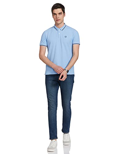 Image of Max Men Solid Slim Fit Polo T-Shirt