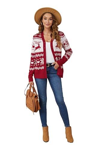Image of VIISHOW Women Long Sleeve Button Down V Neck Lightweight Basic Knit Sweater Cardigan
