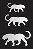Stencils by Joanie Black Panther Stencil Wild Animal Cat Cougar Lion Safari Africa DIY Craft Signs Reusable Mylar (3", 4", 5") #3