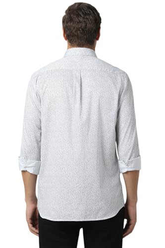 Image of Van Heusen Casual Printed Shirt for Men| Premium Cotton| Full Sleeves| Slim Fit |Breathable Fabric