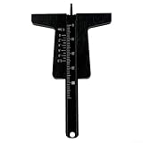 Tragbarer Reifenprofiltiefenmesser für Autowartung, Aluminiumlegierung, 0 50 mm Bereich für genaue Messungen (schwarz)