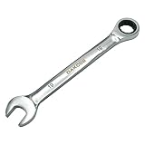 DAKCOS 19mm Ratcheting Combination Wrench Made of Chrome Vanadium Steel 12 Point Polished