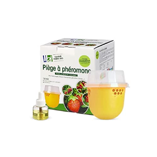 Achat nature M2I - Kit piège + Kairomone Mouche des Fruits Rouges (suzukii)