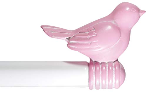 Urbanest 3/4-inch Cute Decorative Bird Adjustable Window Treatment Curtain Single