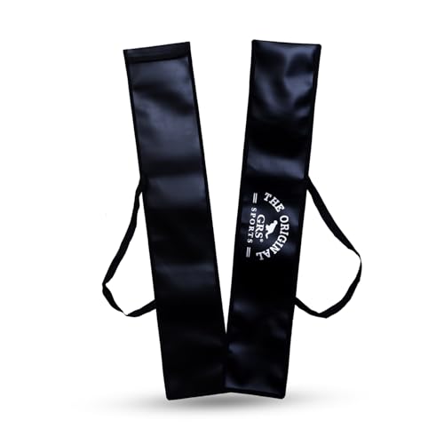 Image of GRS Premium Bat Cover - Durable PU Rexine Material | Ideal for Expensive English & Kashmir Willow Bats | Full-Length Cricket Bat Protection Case with Handle & Soft Finish Inside (Size 4,5,6 & Full)
