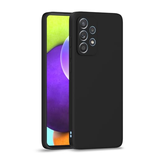 Image of Outlouders Back Cover for Samsung Galaxy A52 / A52s 5G | Camera Protection | Durable Soft Matte Silicone Bumper Case (Black)