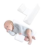 Breathable Pillow, Comfortably Adjustable 45 Degrees,Wedge Removable and Washable Breathable Bedding Set for Everyday use (White)