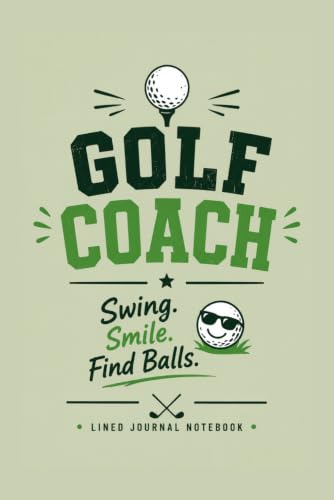 Golf Coach Funny Lined Journal