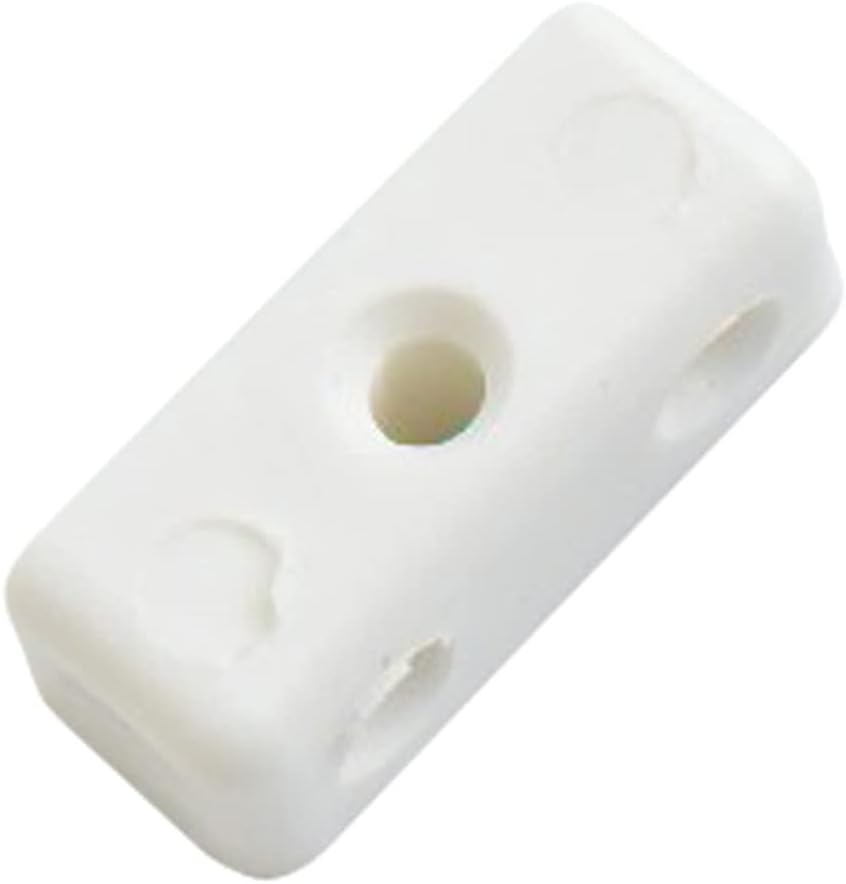 Merriway BH03650 (10 Pcs) White Modesty Block Wood & Furniture Jointing Connector – Pack of 10 Pieces