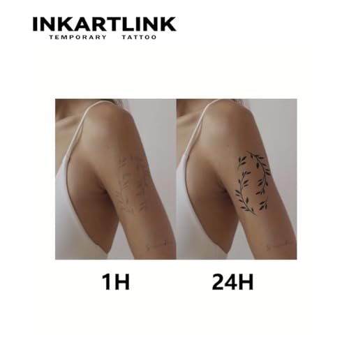 INKARTLINK Semi Permanent Tattoos, Tattoos for Women, Holiday Tattoos, Party Favors, Lasts 7-15 Days, Waterproof and Non-reflective, Unique Design(Be Kind)