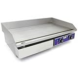 Commercial Griddle Plate 70cm Large 300ºC 4.2 kW Countertop Electric Hotplate Stainless Steel Bacon Fryer Steak Kitchen Business Catering Grill 49cm (l) x 24cm (h) x 73.5cm (w) | 220V - Image 11